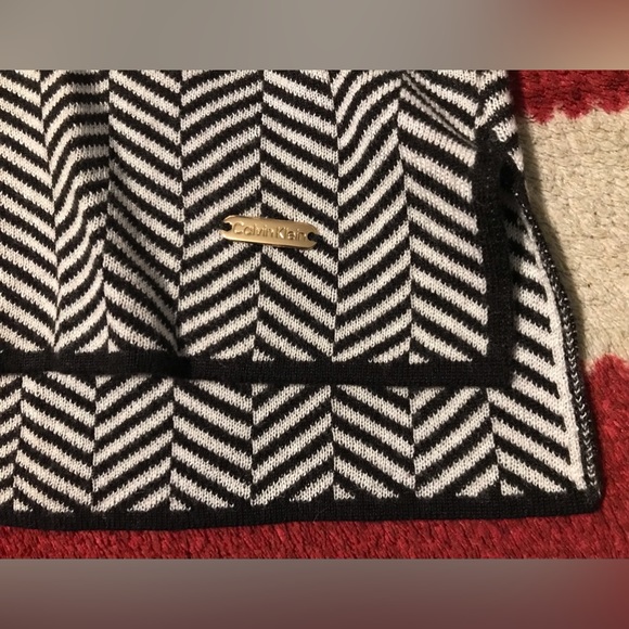 NWOT Vintage Womens CALVIN KLEIN FUNNEL TURTLENECK Knit Sweater M kors rlpc rlx - Picture 8 of 9